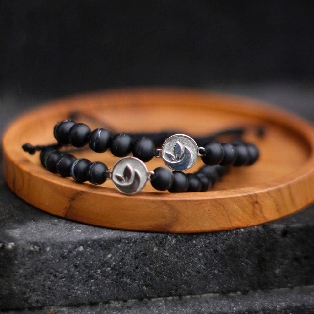 Armband zwart "OCEAN PLASTIC"