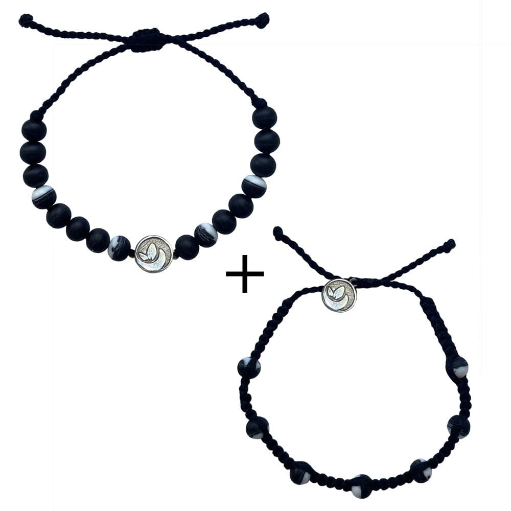 Armband zwart "OCEAN PLASTIC"