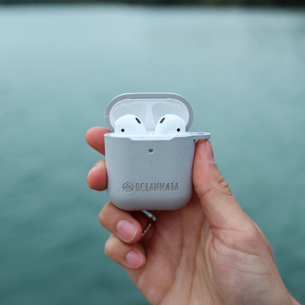 duurzame Apple AirPod Case 1/2 "SHARK" - cover - grijs