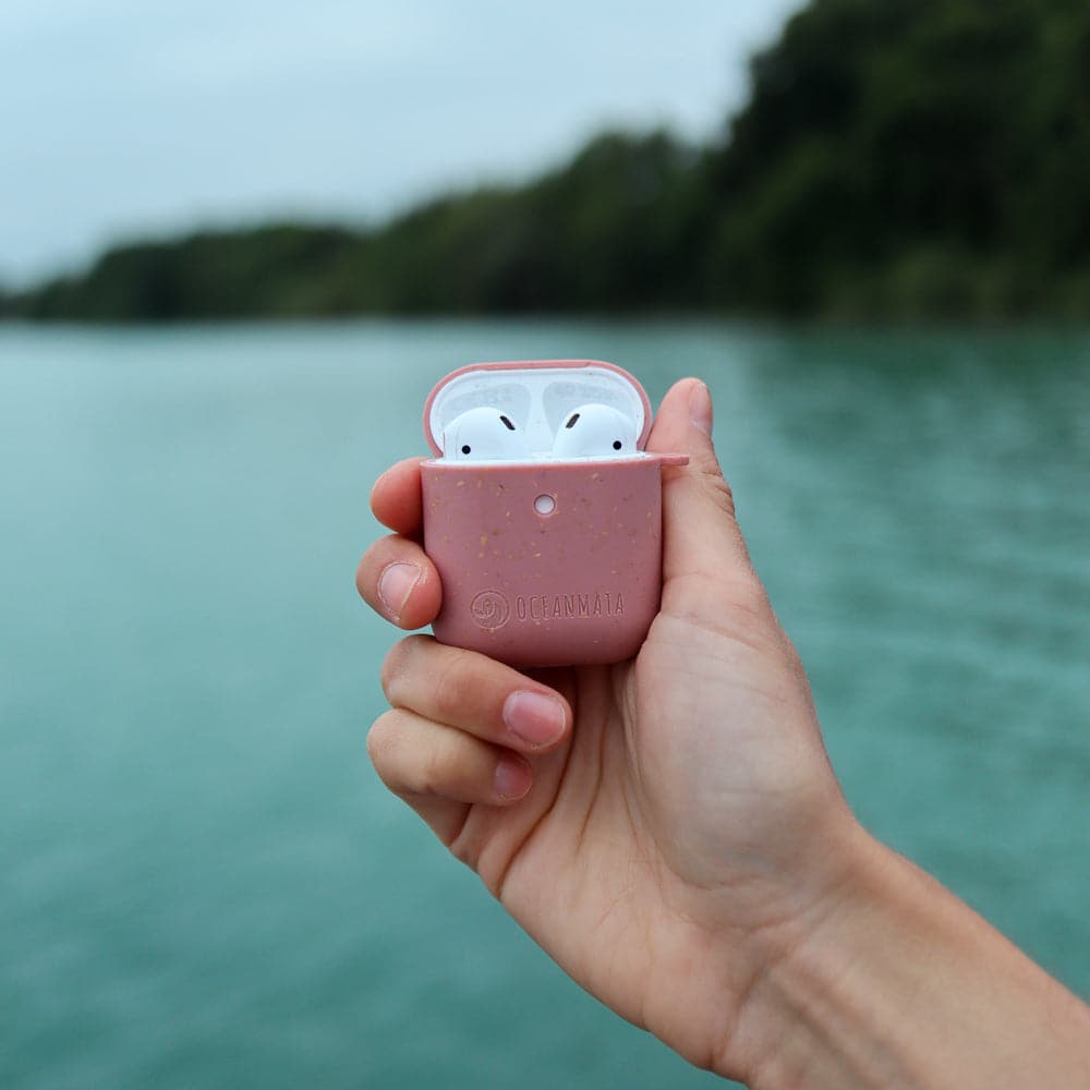 duurzame Apple AirPod Case 1/2 - Cover - roze