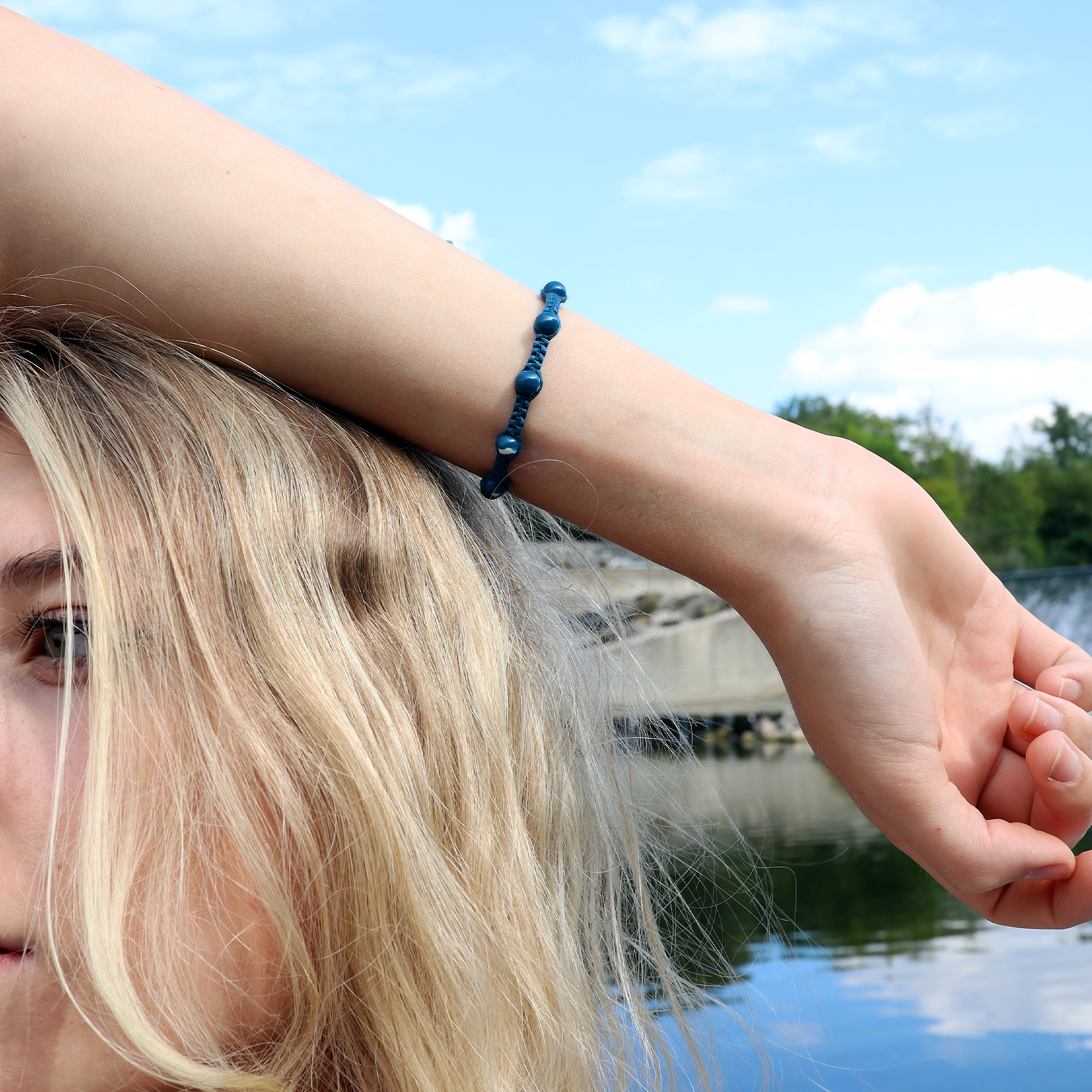 Blauwe armband "DOLPHIN"
