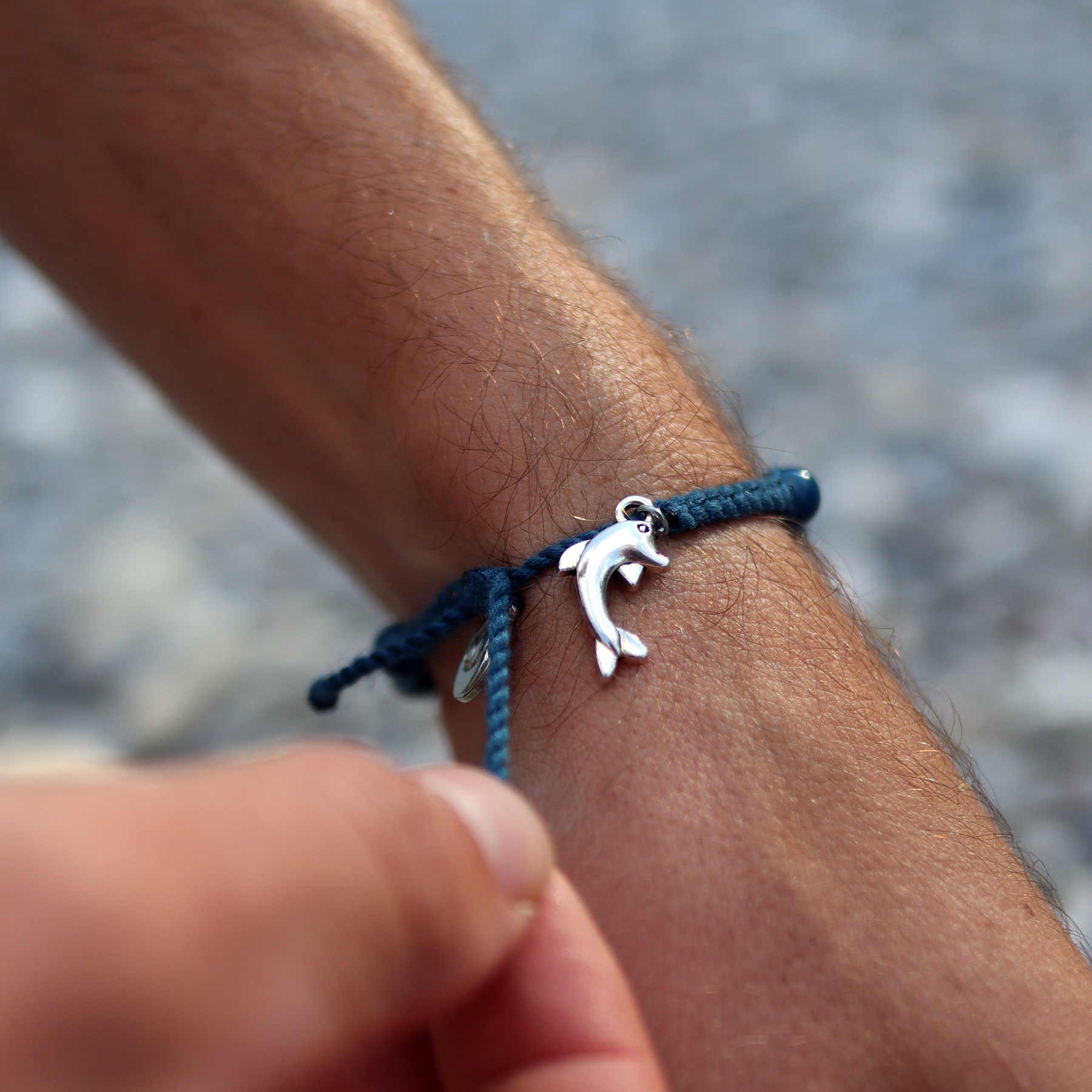Blauwe armband "DOLPHIN"