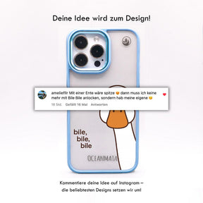 iPhone 12 pro / iPhone 12 hoesje - Eend wit - "Bile Bile Bile" - duurzaam