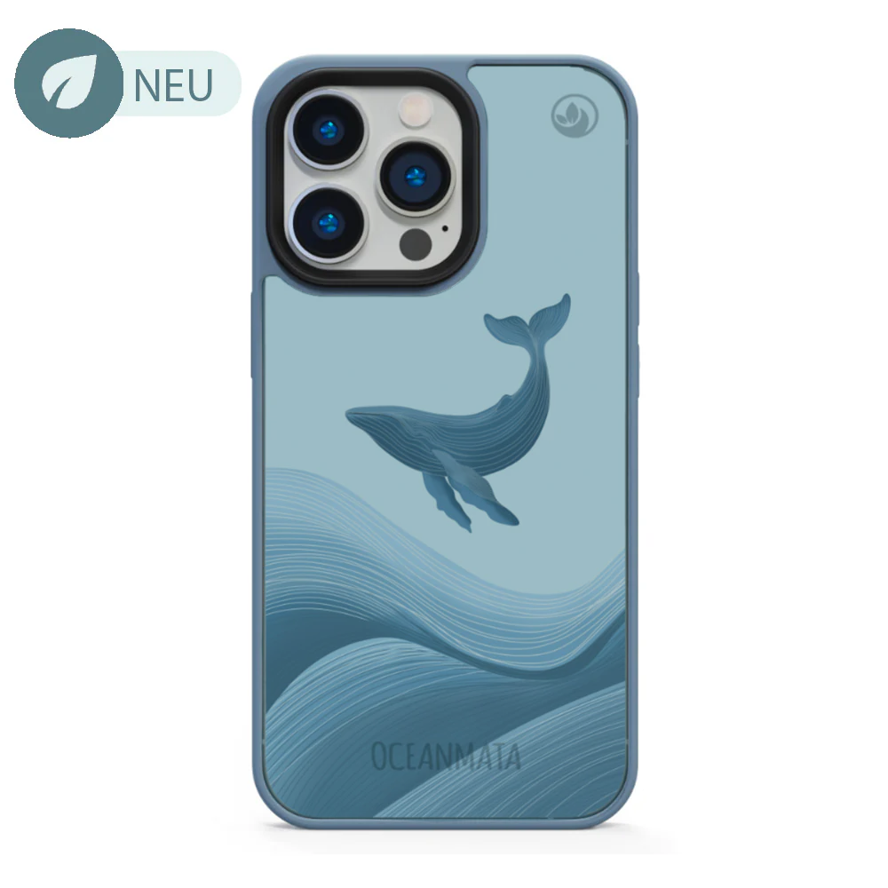 nachhaltige Apple iPhone Hülle "OceanCase - BlueWhale"