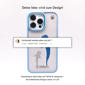 iPhone 15 pro max Hülle - Walhai blau - "Walhai" - nachhaltig