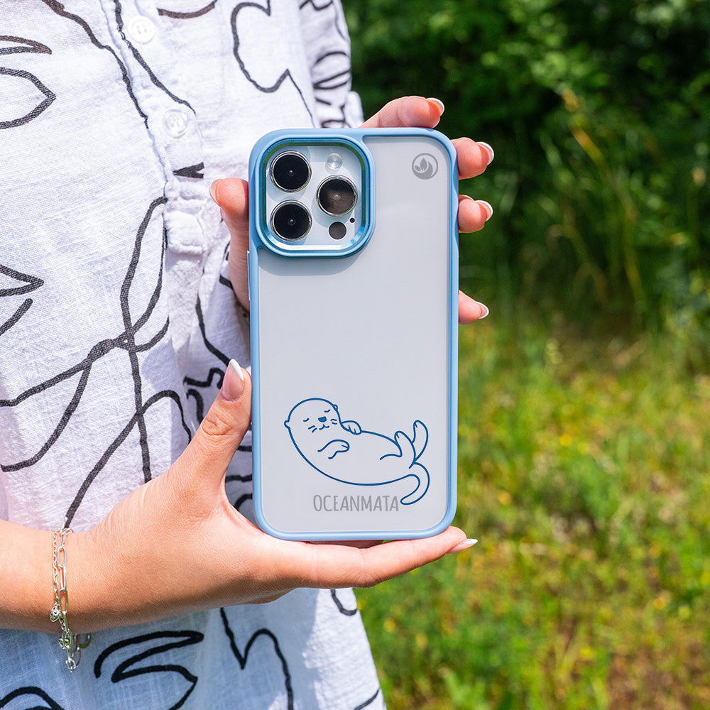 iPhone 15 Hülle - Otter blau - nachhaltig