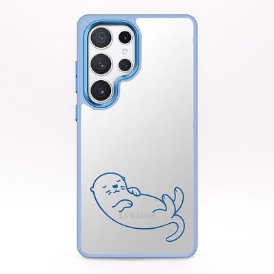 Samsung S25 Ultra hoesje - Otterblauw - Duurzaam
