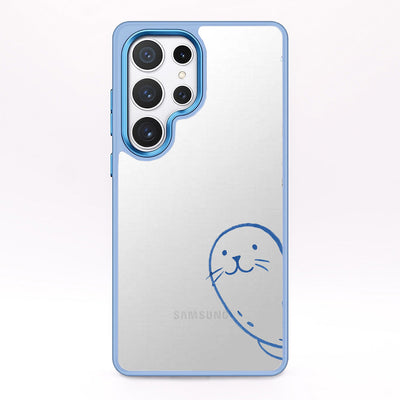 Samsung S25+ hoesje - seal blue - "Robby" - duurzaam
