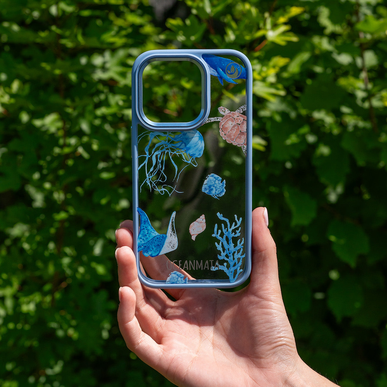 iPhone SE/7/8 Hülle - Schildkröte bunt - "Turtle & Friends" - nachhaltig