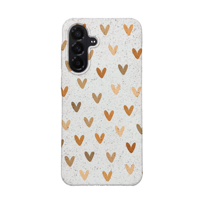 Samsung A56 Hülle - Herz weiß - "AutumnLove" - nachhaltig
