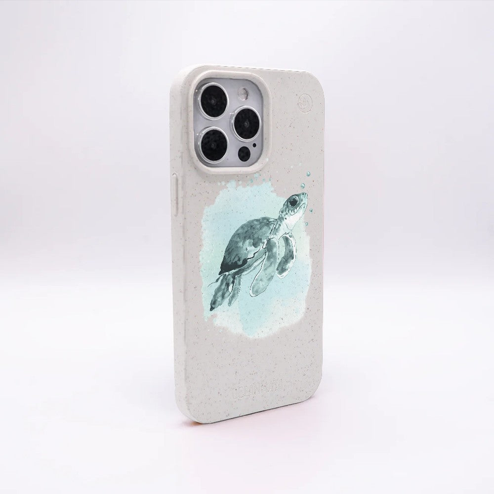 iPhone 12 mini Hülle - Schildkröte grün - "Baby Turtle" - nachhaltig