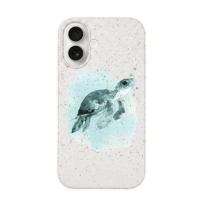 iPhone 17 Hülle - Schildkröte grün - "Baby Turtle" - nachhaltig