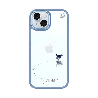 iPhone 15 Hülle - Hund Strand - "beachsiderun" - nachhaltig