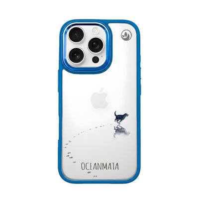 iPhone 16 pro max Hülle - Hund Strand - "beachsiderun" - nachhaltig