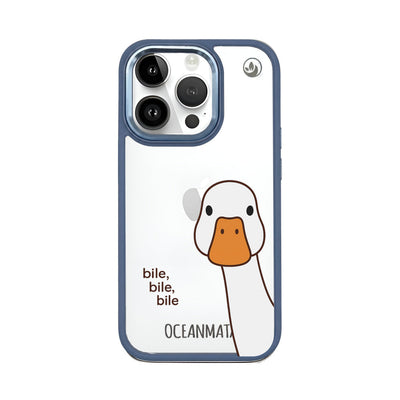 iPhone 14 pro max hoesje - eendwit - "Bile Bile Bile" - duurzaam