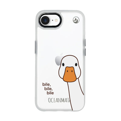 iPhone 16e hoesje - Eend Wit - "Bile Bile Bile" - Duurzaam