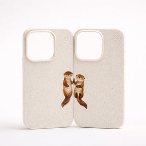 Nachhaltige Apple iPhone Hülle "Valentinstag Special Partner Case - OtterLove"