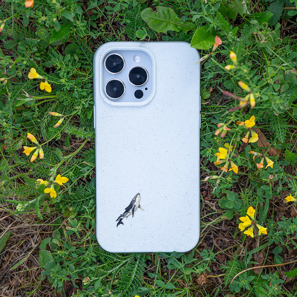 iPhone 17 pro Hülle - Buckelwal weiß - "OceanLullaby" - nachhaltig