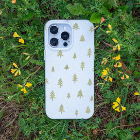 iPhone 17 pro Hülle - Winter weiß - "Winterwald" - nachhaltig