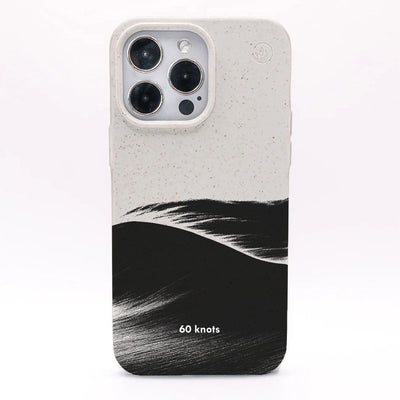 iPhone 15 Hülle - Düne weiß - "60knots" - nachhaltig