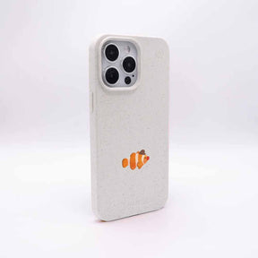 iPhone 17 pro max Hülle - Clownfisch weiß - "Mr.Clown-Fish" - nachhaltig