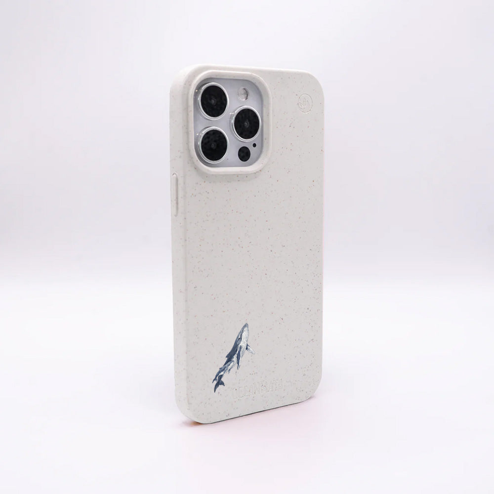 iPhone 16 pro Hülle - Buckelwal weiß - "OceanLullaby" - nachhaltig