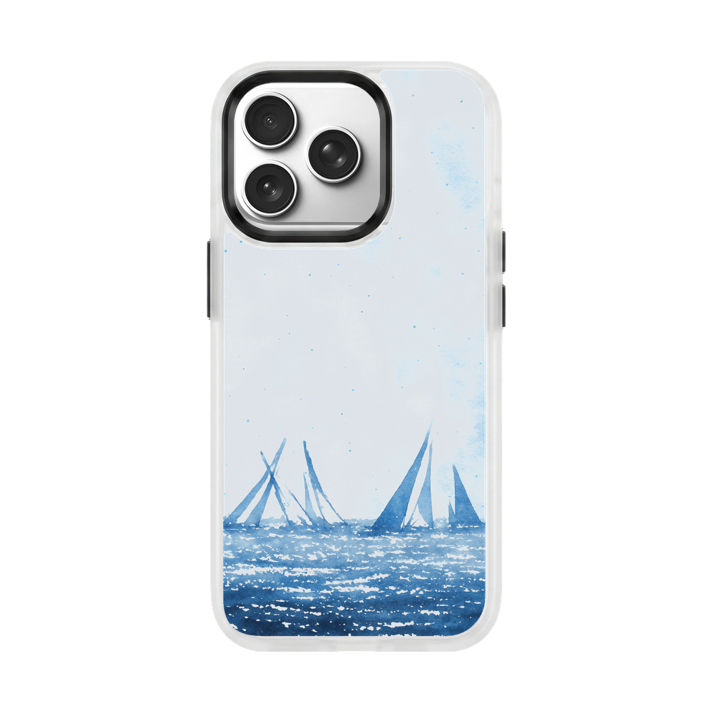 iPhone 17 pro max Hülle - segeln blau - "BlueHorizon" - nachhaltig