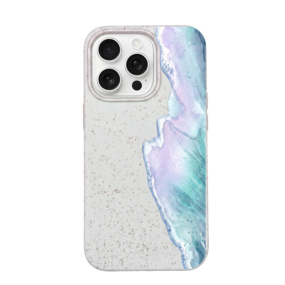 Biologisch abbaubare Handyhülle iPhone 16 pro max Bluehour — kompostierbar — Vorderseite