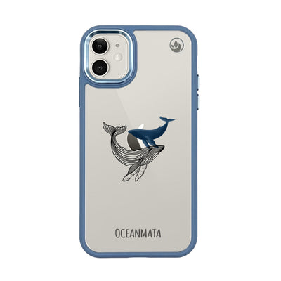 iPhone 11 hoesje - Whale Blue - "BlueWhale" - duurzaam