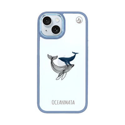 iPhone 15 hoesje - Whale Blue - "BlueWhale" - duurzaam