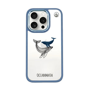 iPhone 15 pro hoesje - walvisblauw - "BlueWhale" - duurzaam