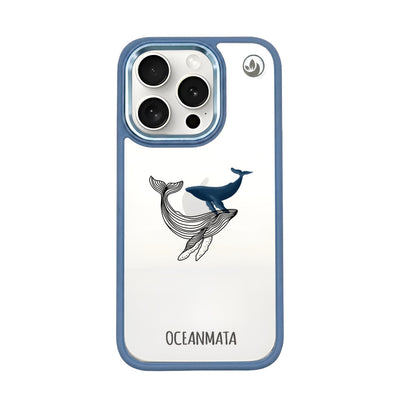 iPhone 15 pro max hoesje - walvisblauw - "BlueWhale" - duurzaam