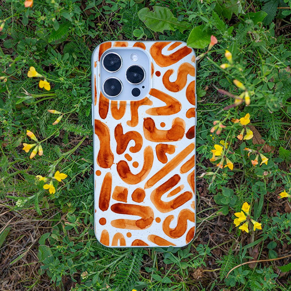 Biologisch abbaubare Handyhülle Samsung S26 Buchstabensuppe — kompostierbar — Bonus
