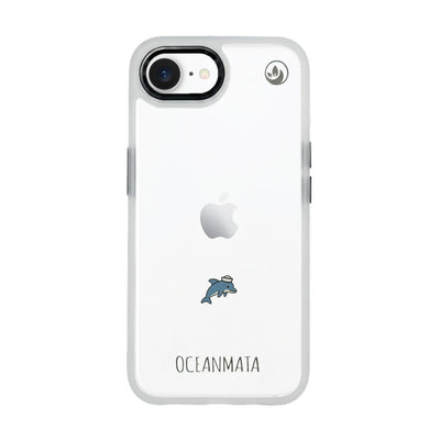 iPhone 16e/17e Hülle - Delfin blau - "Captain Dolphin" - nachhaltig