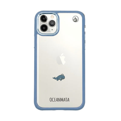 iPhone 11 pro Hülle - Wal blau - "Captain Whale" - nachhaltig
