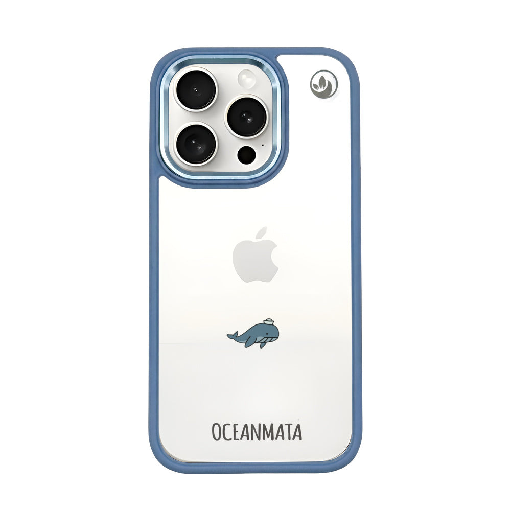 iPhone 15 pro max Hülle - Wal blau - "Captain Whale" - nachhaltig