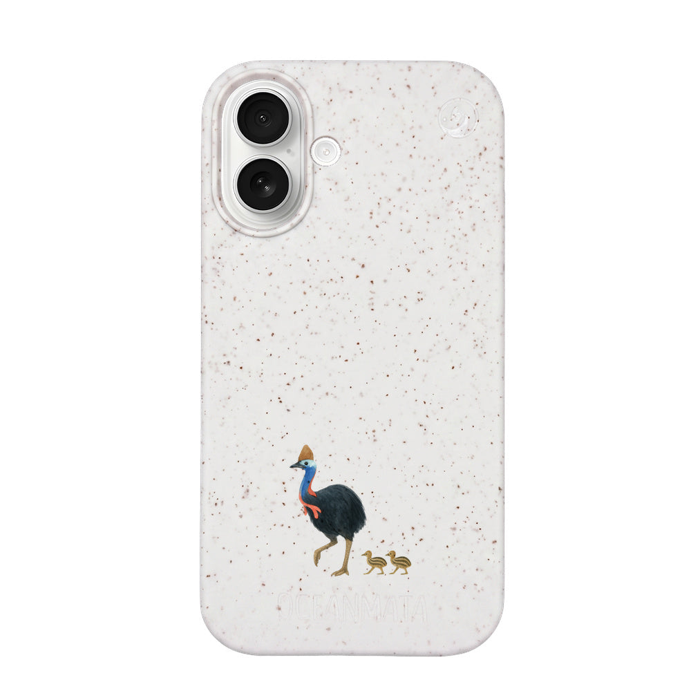 Biologisch abbaubare Handyhülle iPhone 17 Cassowarystroll — kompostierbar — Vorderseite