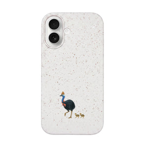 Biologisch abbaubare Handyhülle iPhone 17 Cassowarystroll — kompostierbar — Vorderseite
