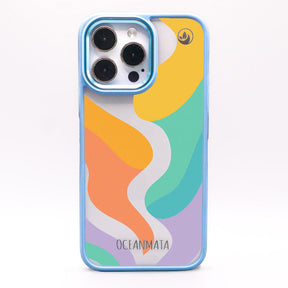 iPhone 16 pro max Hülle - bunte Wellen - "Tide Flow" - nachhaltig