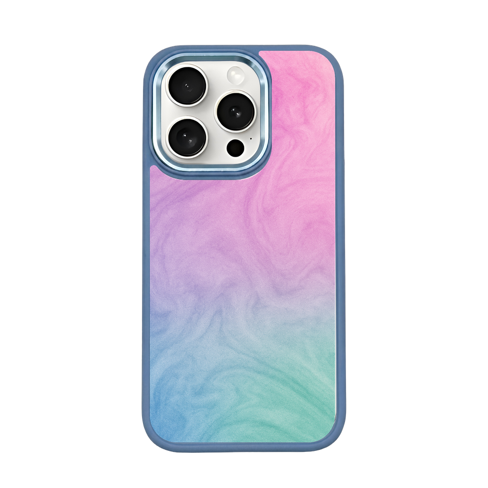 iPhone 15 pro hoesje - "Gekleurd marmer" duurzaam