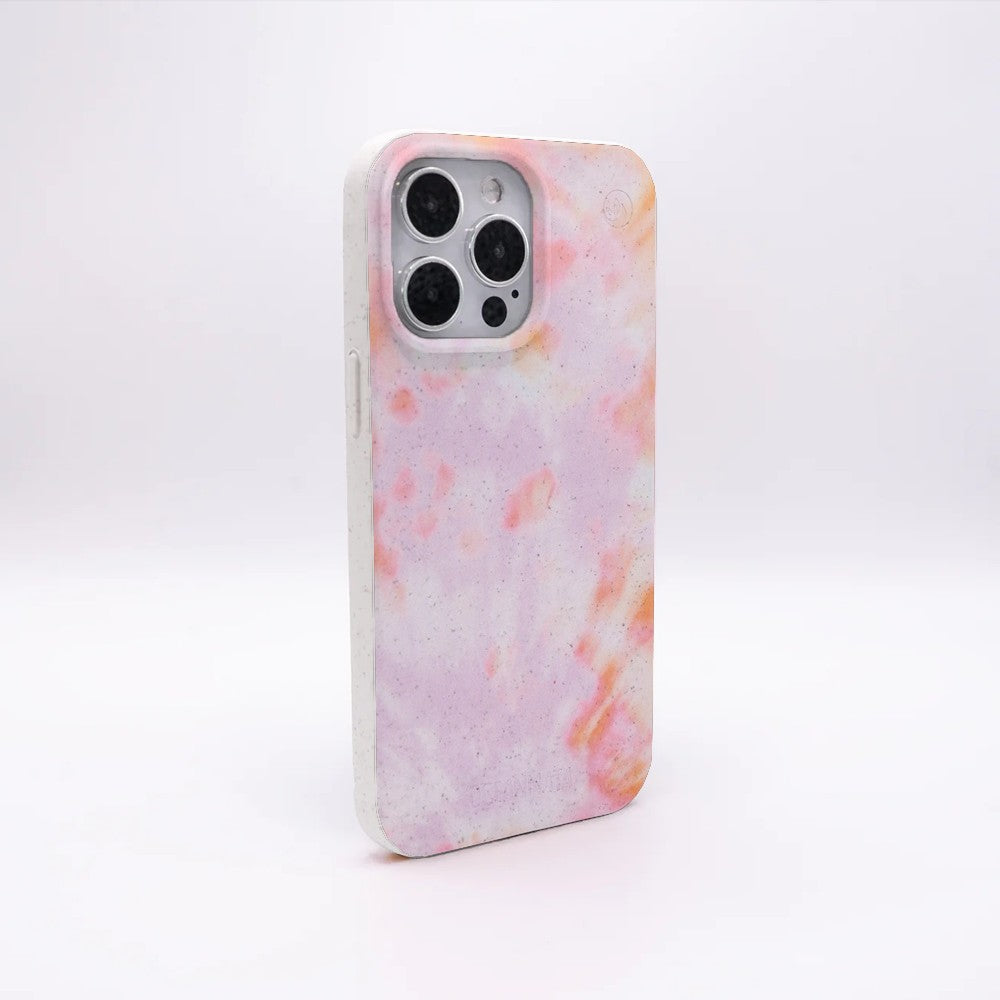 iPhone 14 pro max hoesje - koraaloranje - "Coralful" - duurzaam