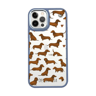 iPhone 12 pro hoesje - Teckel - "Teckel" - duurzaam