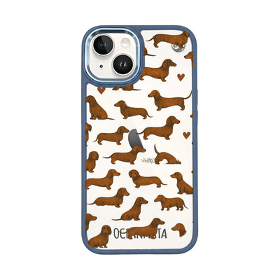 iPhone 14 hoesje - Teckel - "Teckel" - duurzaam