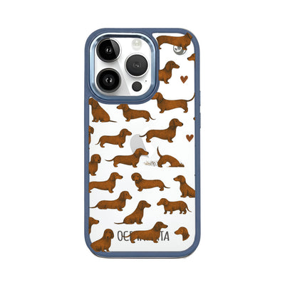 iPhone 14 Pro hoesje - Teckel - "Teckel" - duurzaam