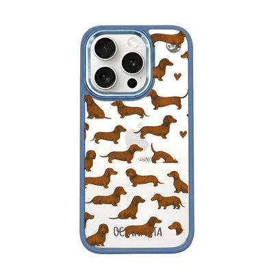 iPhone 15 pro max hoesje - Teckel - "Teckel" - duurzaam