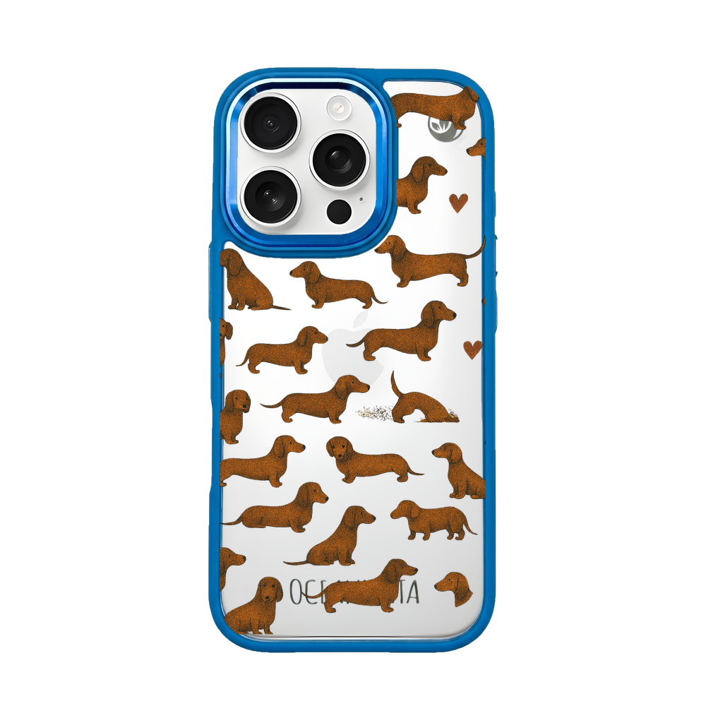 iPhone 16 pro hoesje - Teckel - "Teckel" - duurzaam