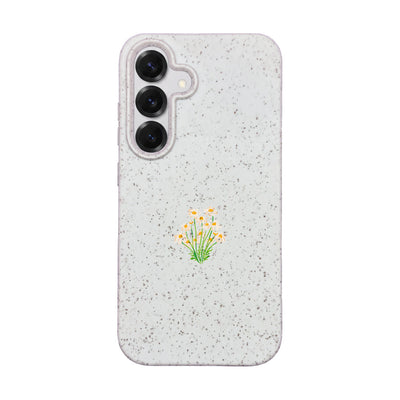 Samsung S25 Hülle - Blumen weiß - "Daisy" - nachhaltig