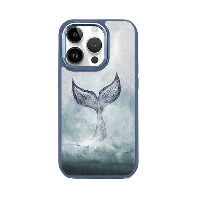 iPhone 14 pro max hoesje - dolfijnblauw - "Dolphin" - duurzaam