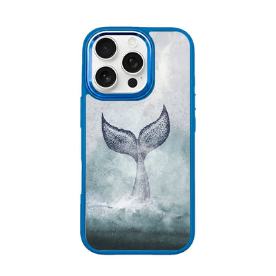 iPhone 16 pro hoesje - dolfijnblauw - "Dolphin" - duurzaam