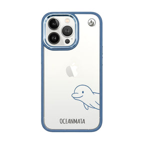 iPhone 13 pro hoesje - Dolfijn - "Finni" - duurzaam